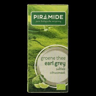Piramide Groene thee & earl grey eko bio 20 Zakjes