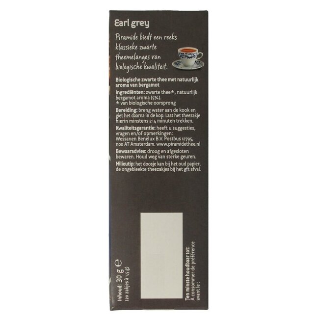 Thé Earl Grey bio 20 sachets