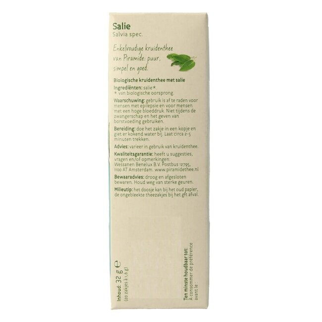 Salie thee eko bio 20 Zakjes
