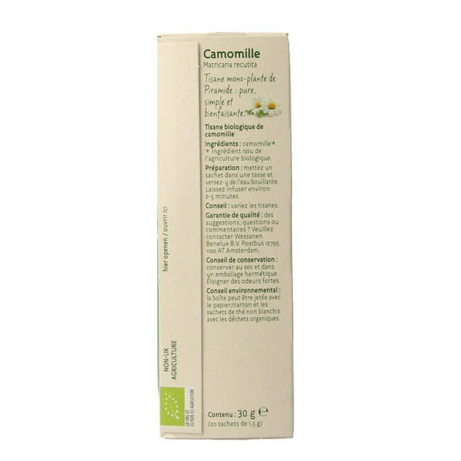 Infusion de camomille bio 20 sachets