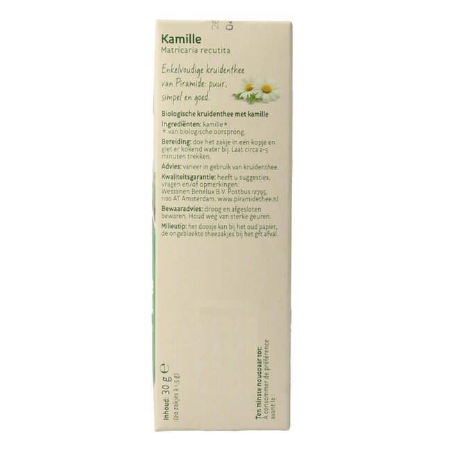 Infusion de camomille bio 20 sachets
