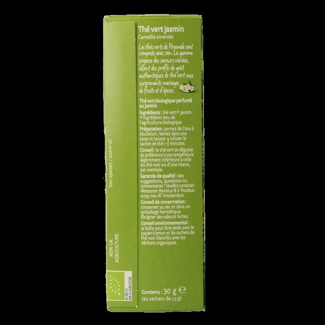 Groene thee & jasmijn eko bio 20 Zakjes