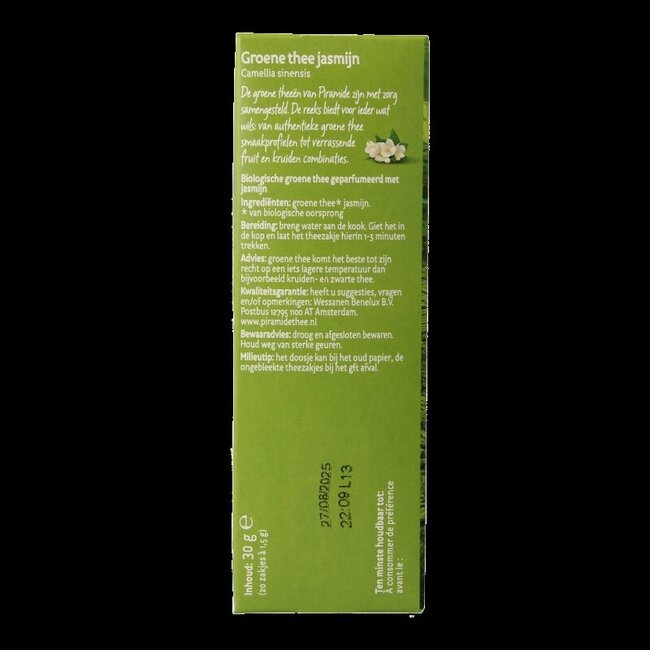 Groene thee & jasmijn eko bio 20 Zakjes