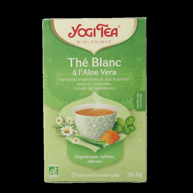 Thé blanc à l'aloe vera bio 17 sachets