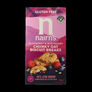 Nairns Breakfast biscuit blueberry & raspberry 160 Gram