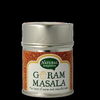 Natural Temptation Garam masala bio Natural Spices, boîte de 50 g