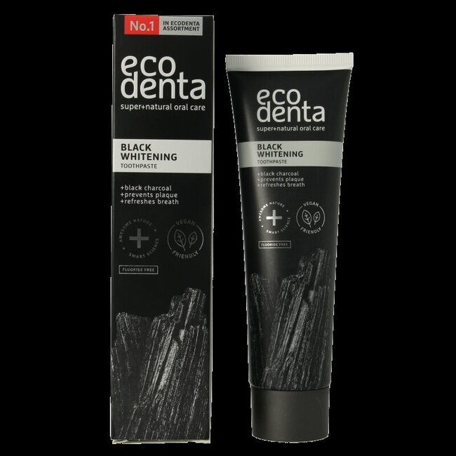 Tandpasta whitening houtskool extra black 100 Milliliter