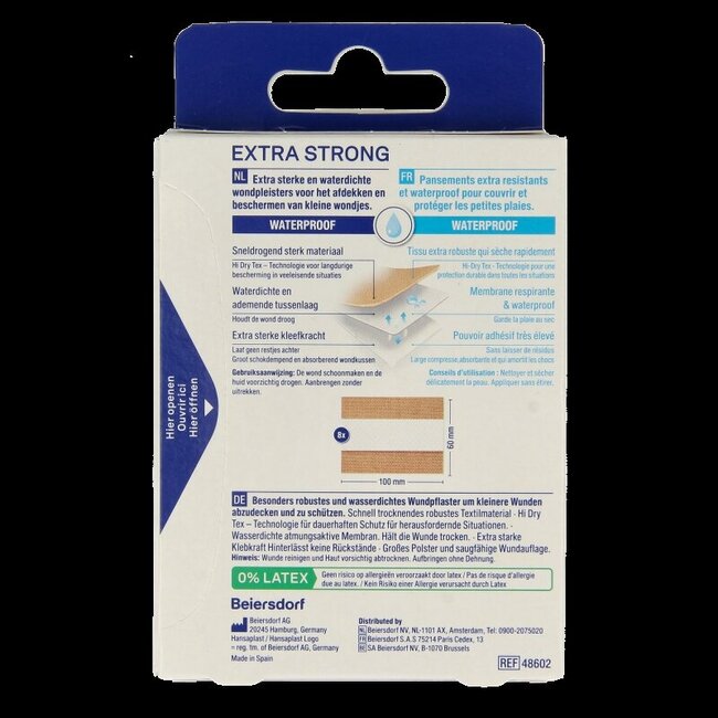 Extra strong waterproof pleisters 8 Stuks