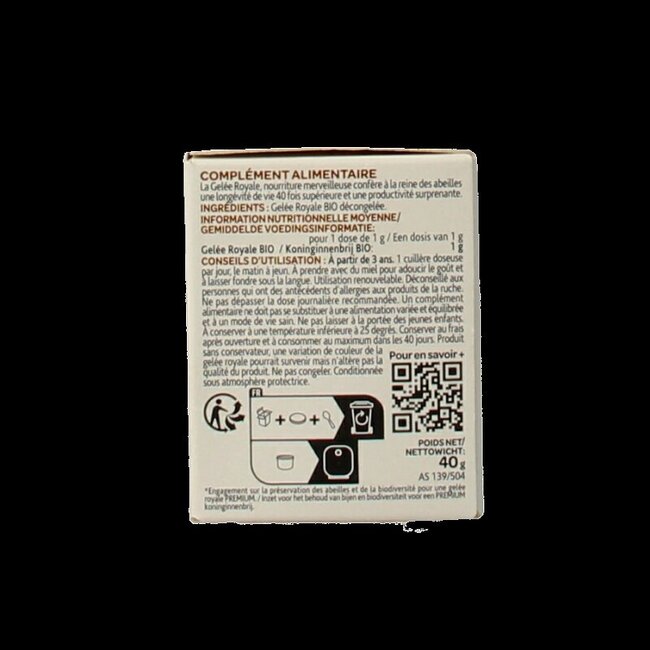 Gelée royale 100 % bio 40 g