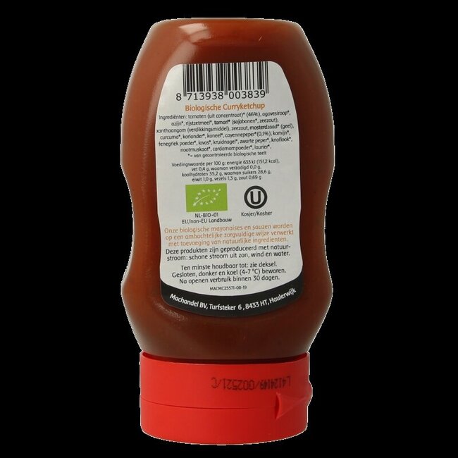Curry ketchup fles bio 290 Gram