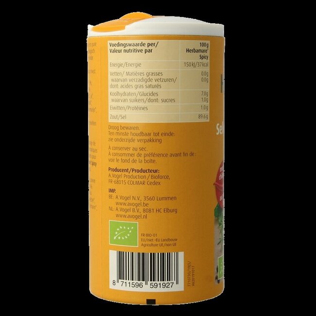 Herbamare sel aux herbes épicé bio 250 g