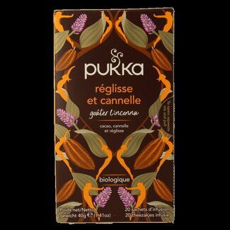 Pukka Thé réglisse et cannelle bio 20 sachets