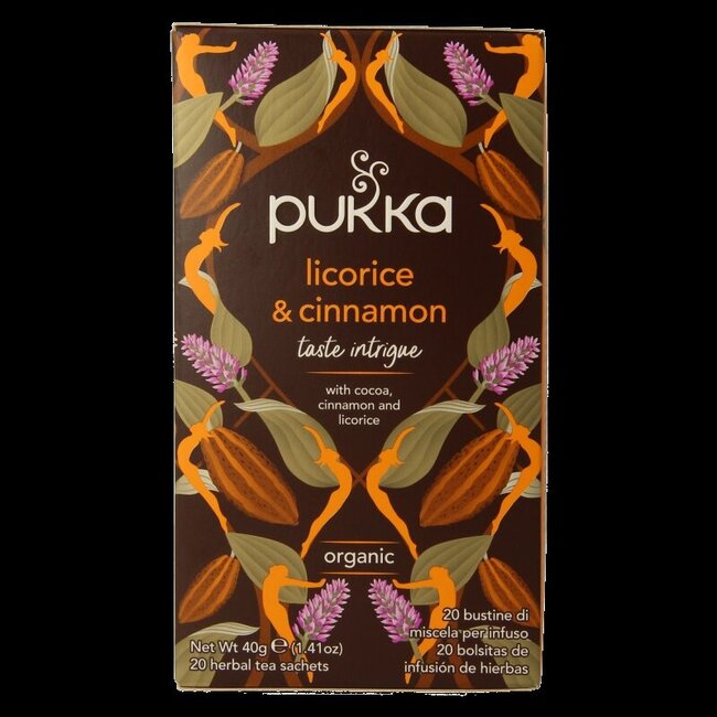 Licorice & cinnamon thee bio 20 Zakjes
