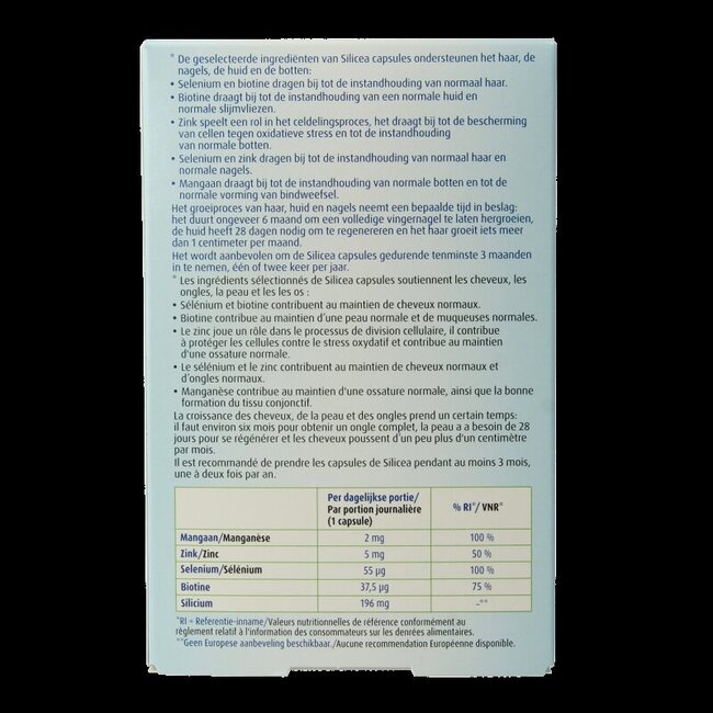 Original silicea capsules met biotine 30 Capsules