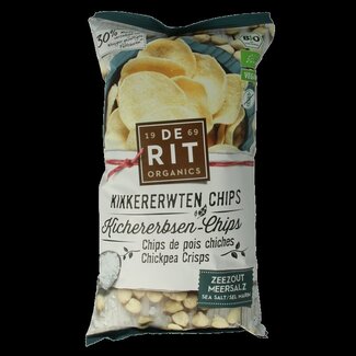 De Rit Kikkererwtenchips zeezout bio 75 Gram
