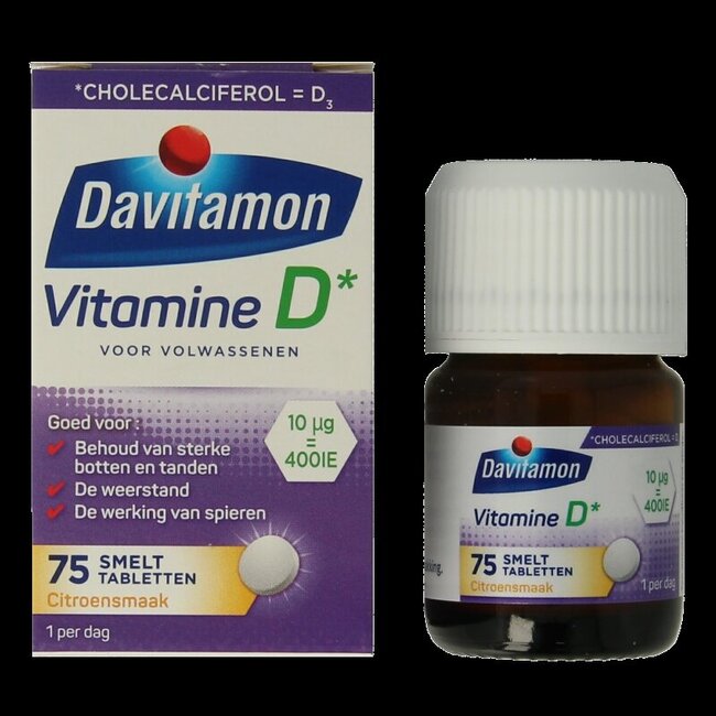 Vitamine D adultes comprimé à sucer 75 Comprimés