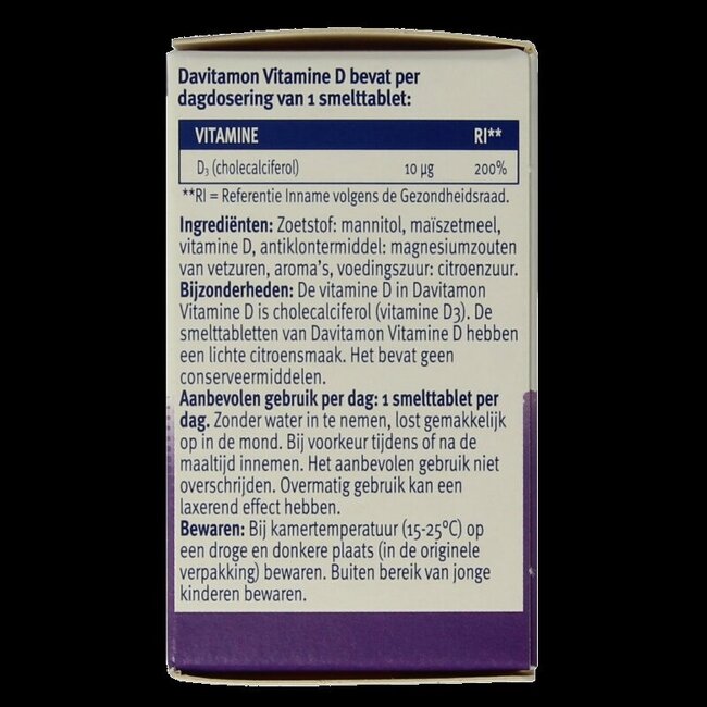 Vitamine D adultes comprimé à sucer 75 Comprimés