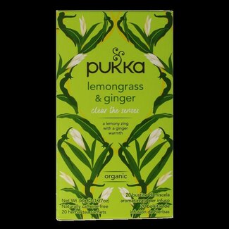 Pukka Thé citronnelle et gingembre bio 20 sachets