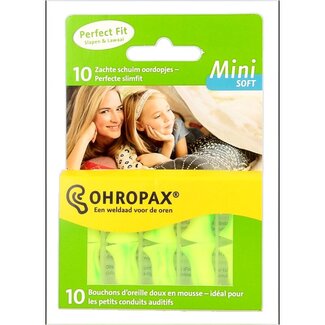 Ohropax Soft geluid mini 10 Stuks