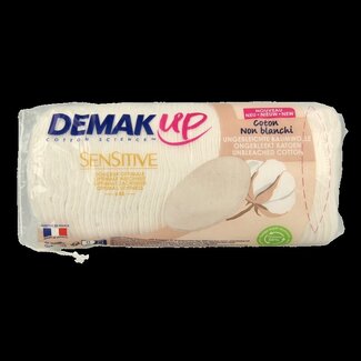 Demak Up Cotons à démaquiller sensitive ovales 48 pièces