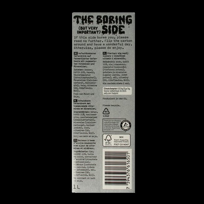 Haver barista editie 1 Liter