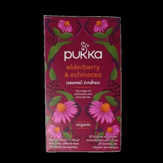Pukka Elderberry & echinacea bio 20 Zakjes
