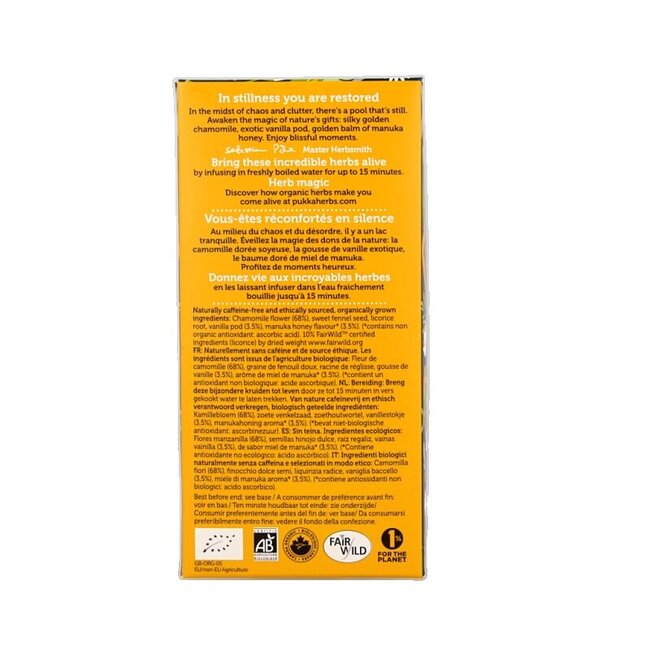 Camomille vanille/miel de manuka bio 20 Sachets