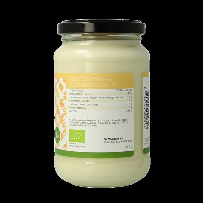 Mayonnaise bio légèrement sucrée 310 g