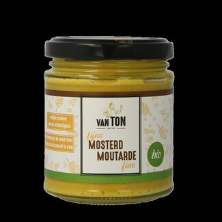 Van Ton Mosterd fijn bio 170 Gram