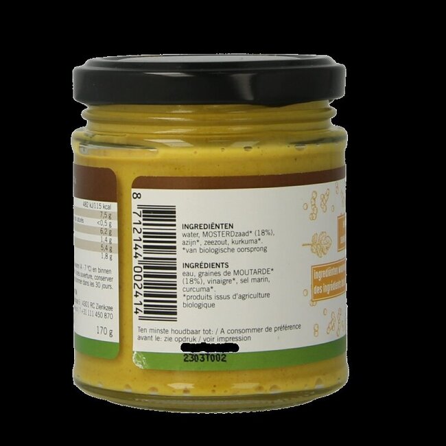 Moutarde fine bio 170 g