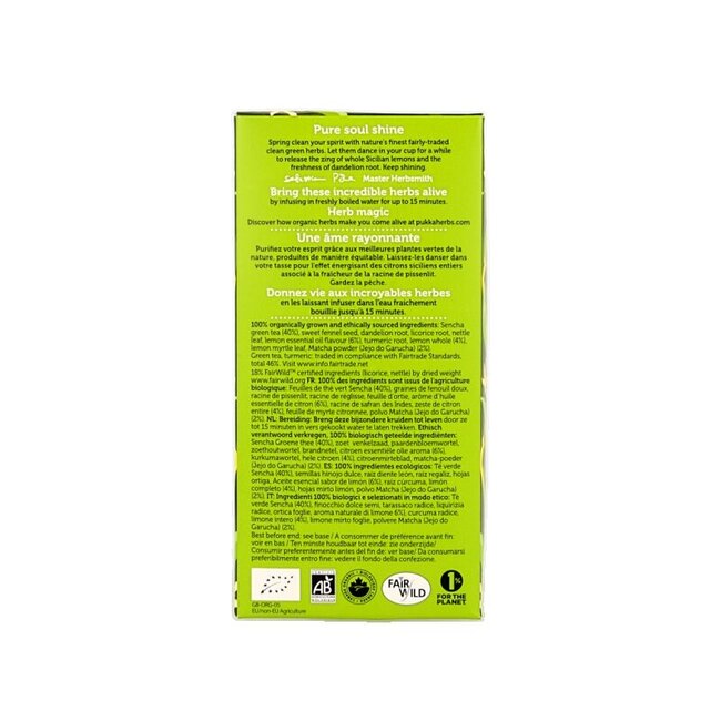 Clean matcha green bio 20 Zakjes