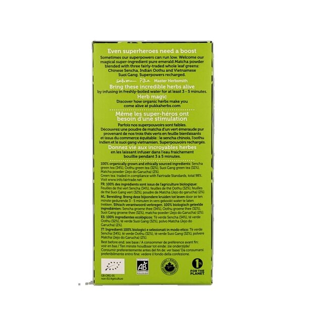 Supreme matcha green tea bio 20 Zakjes