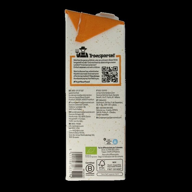 Haverdrink original bio 1 Liter