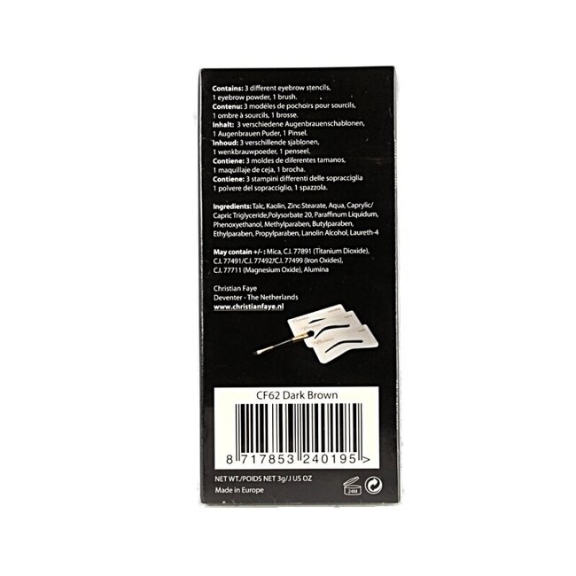 Sourcils brun foncé 3 g