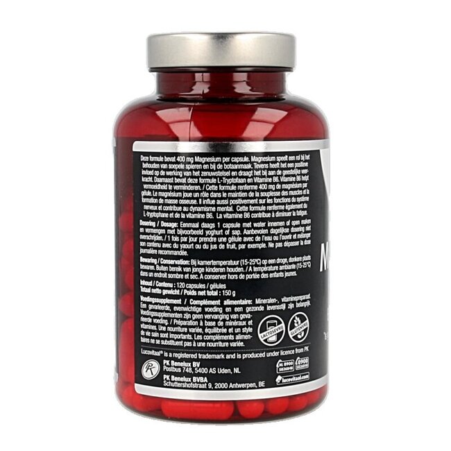 Magnésium 400 avec B6 et L-Tryptophane 120 Gélules