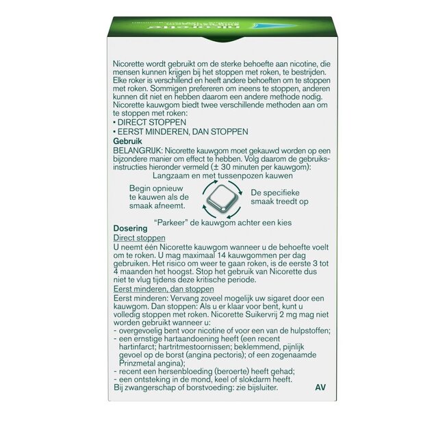 Kauwgom 2mg classic 105 Stuks