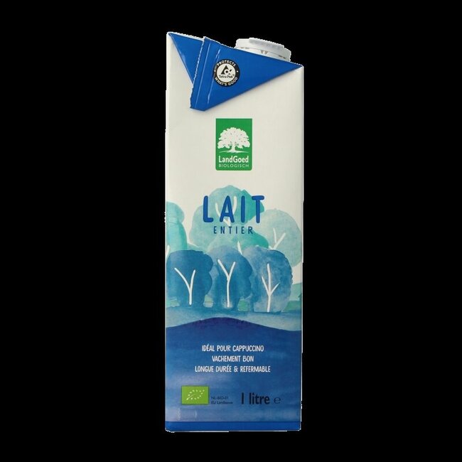 Lait entier bio 1 litre