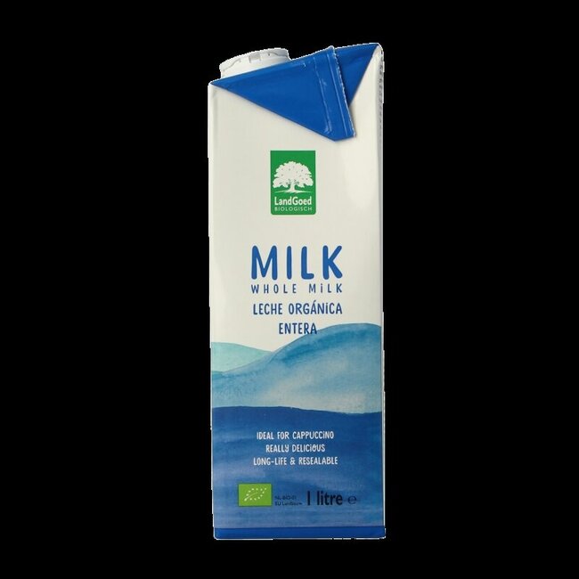 Lait entier bio 1 litre