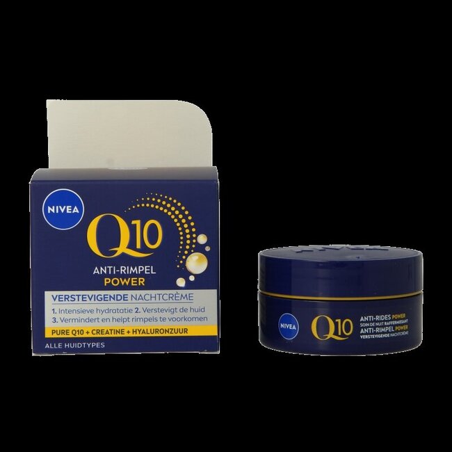 Crème de nuit anti-rides Visage Q10+ 50 ml