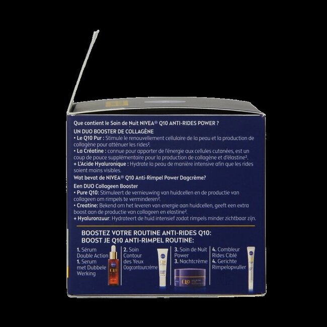 Crème de nuit anti-rides Visage Q10+ 50 ml