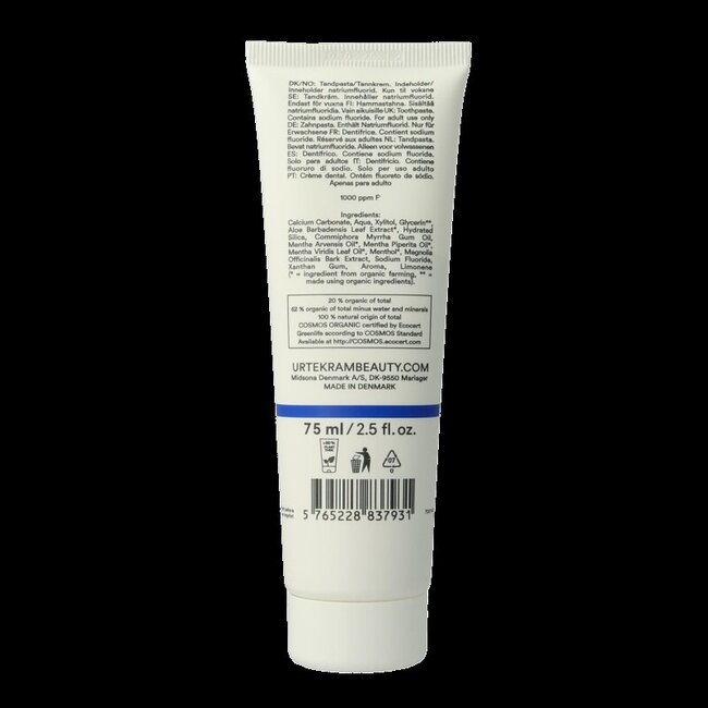 Dentifrice menthe fluor 75 ml