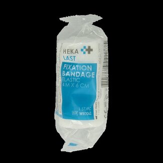 Hekalast Elastisch windsel 4m x 6cm 1 Stuks