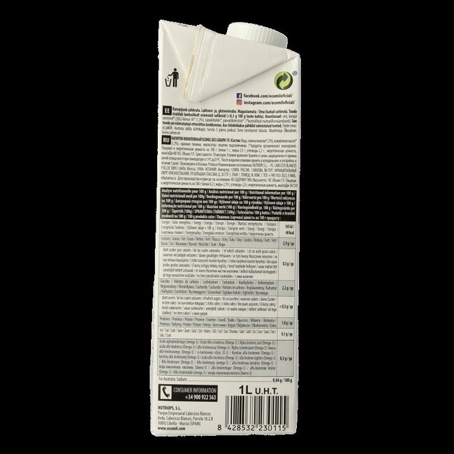 Hennepdrank naturel bio 1 Liter