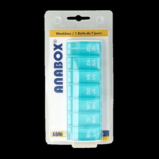 Able 2 Pilulier hebdomadaire assorti 1 pièce