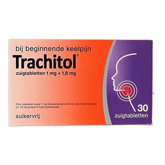 Trachitol Zuigtabletten suikervrij 30 Zuigtabletten
