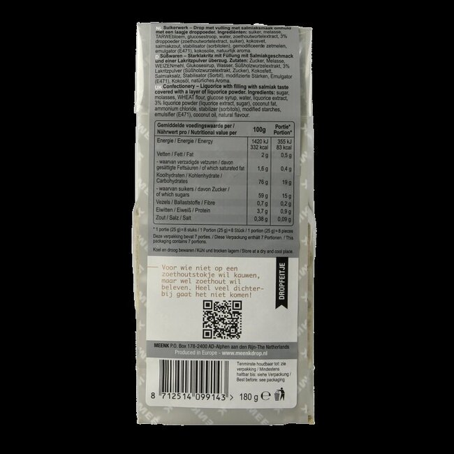 Zoethoutdrop 180 Gram