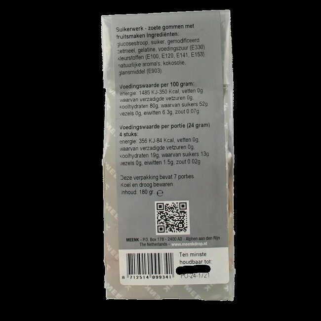 Winegums fruités et sucrés 180 g