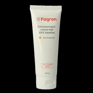 Fagron Cetomacrogol creme 50% vaseline 100 Gram