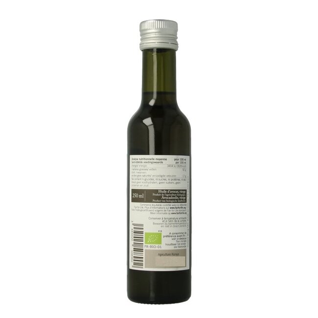 Huile d'avocat vierge bio 250 ml