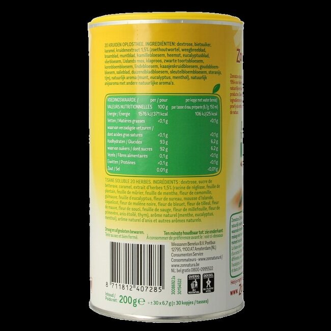 20 Kruiden oplosthee 200 Gram